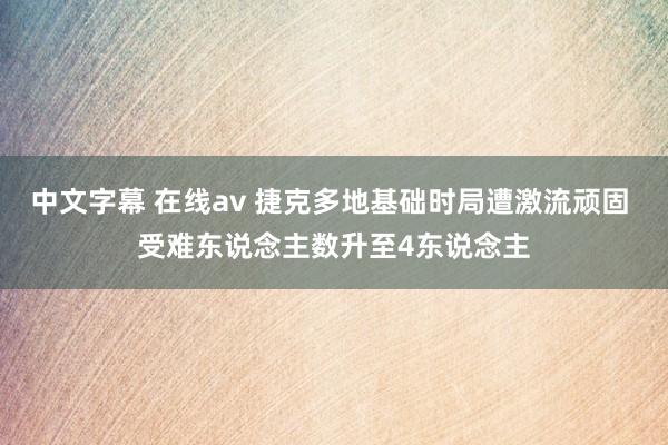 中文字幕 在线av 捷克多地基础时局遭激流顽固 受难东说念主数升至4东说念主