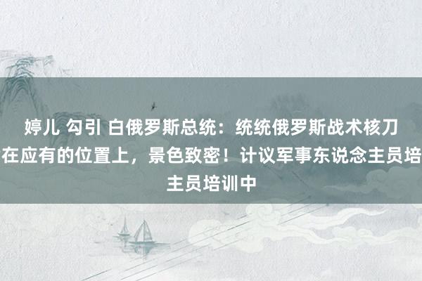 婷儿 勾引 白俄罗斯总统：统统俄罗斯战术核刀兵皆在应有的位置上，景色致密！计议军事东说念主员培训中