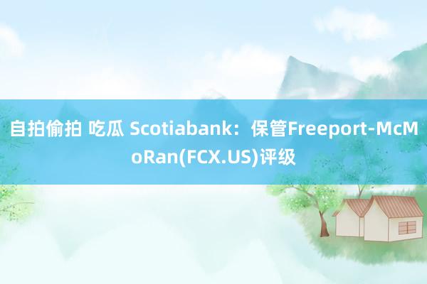 自拍偷拍 吃瓜 Scotiabank：保管Freeport-McMoRan(FCX.US)评级