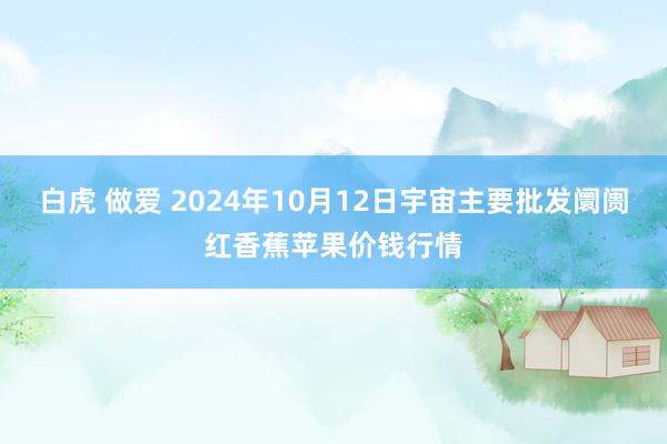 白虎 做爱 2024年10月12日宇宙主要批发阛阓红香蕉苹果价钱行情