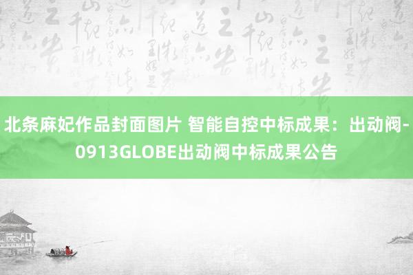 北条麻妃作品封面图片 智能自控中标成果：出动阀-0913GLOBE出动阀中标成果公告