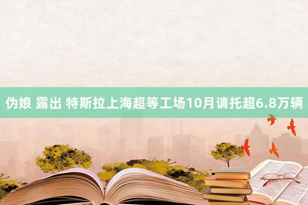 伪娘 露出 特斯拉上海超等工场10月请托超6.8万辆