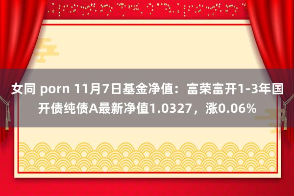 女同 porn 11月7日基金净值：富荣富开1-3年国开债纯债A最新净值1.0327，涨0.06%