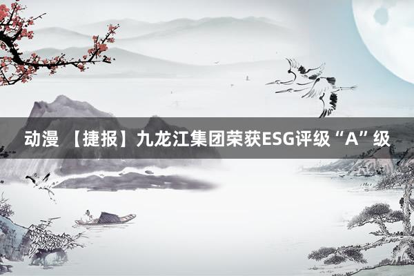 动漫 【捷报】九龙江集团荣获ESG评级“A”级