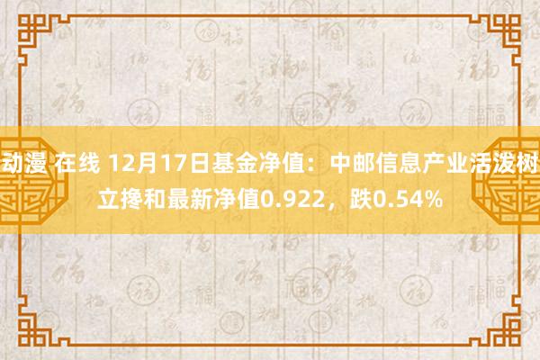 动漫 在线 12月17日基金净值：中邮信息产业活泼树立搀和最新净值0.922，跌0.54%