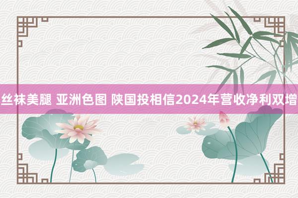 丝袜美腿 亚洲色图 陕国投相信2024年营收净利双增