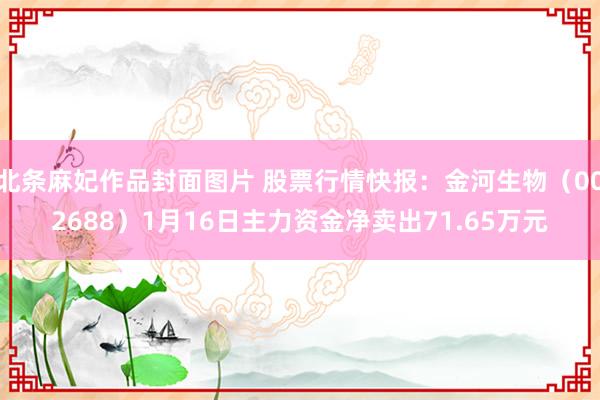 北条麻妃作品封面图片 股票行情快报：金河生物（002688）1月16日主力资金净卖出71.65万元